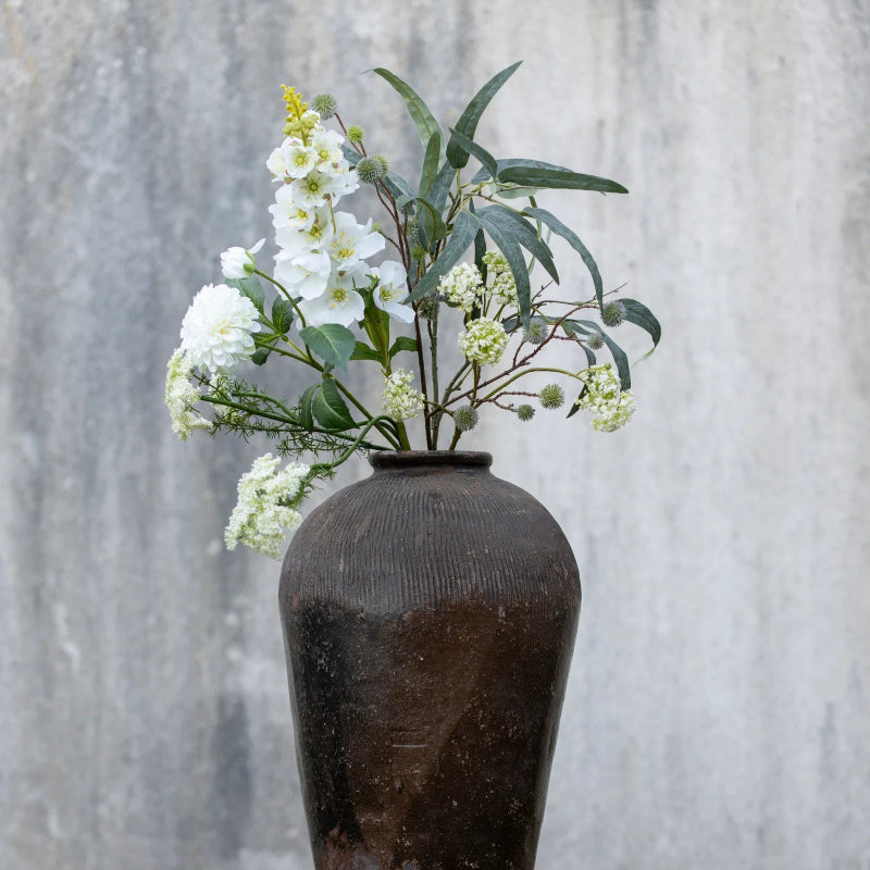 Stokrose stilk 85cm - white