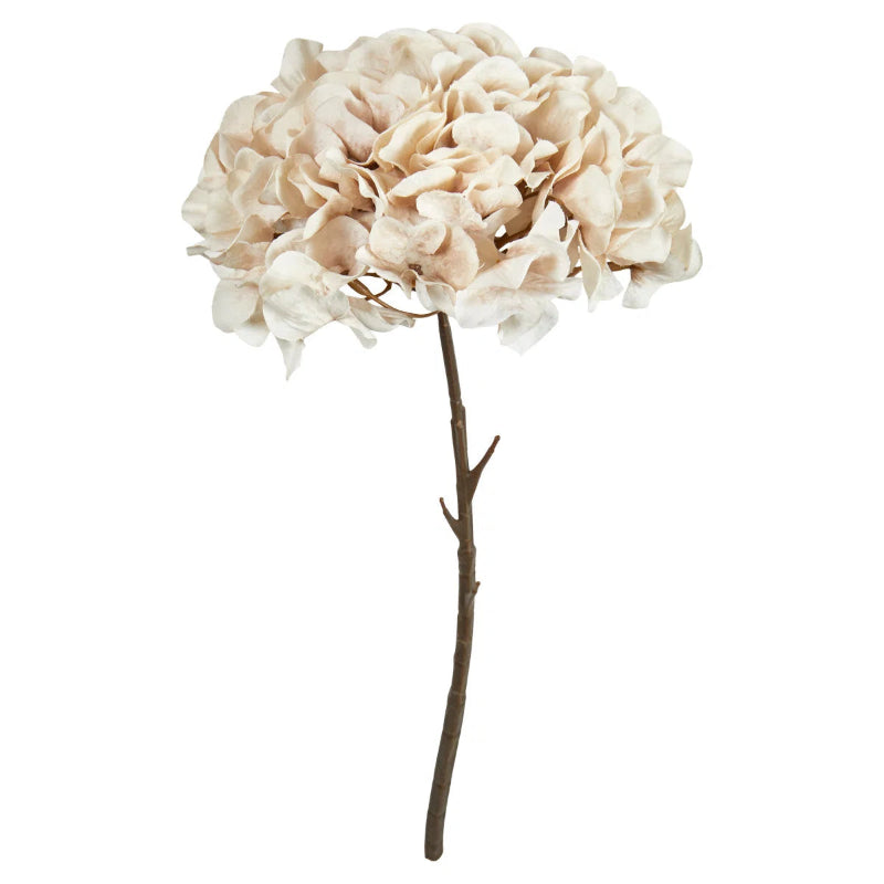 Blomst - Hortensia stilk 45cm - Off-wh/Dusty rose