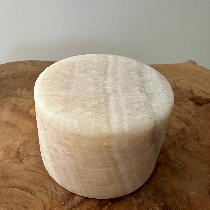 Marmor Bordlys - Gylden - Silk Mat - Large