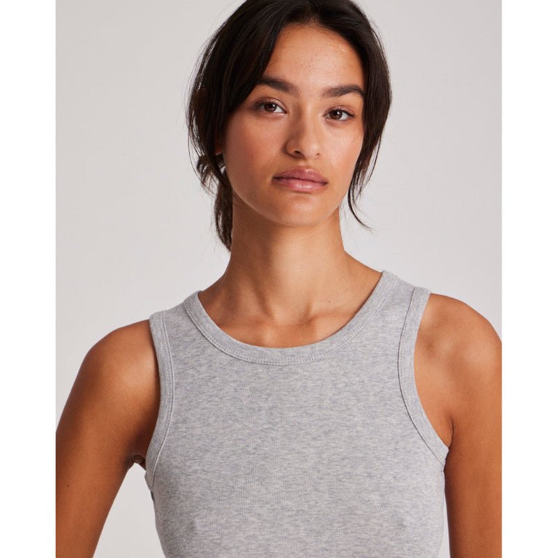 Alberte - Cotton RIB Top - Light Grey - Nordic Home Living