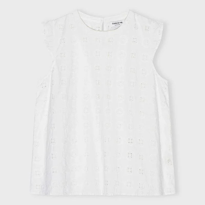 Augusta Leaf top - White - Nordic Home Living