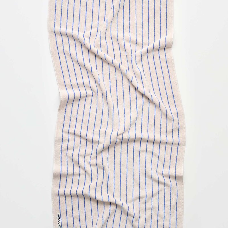 Badehåndklæde - Naram - moonbeam & ultramarine - Nordic Home Living