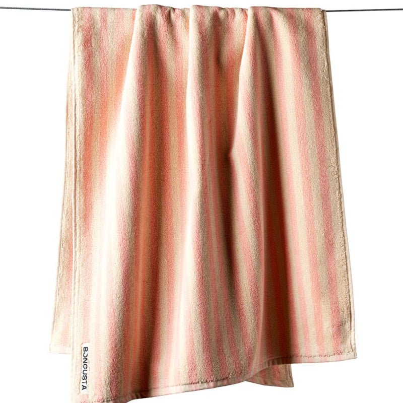 Badehåndklæde - Naram - Tropical & creme - Nordic Home Living