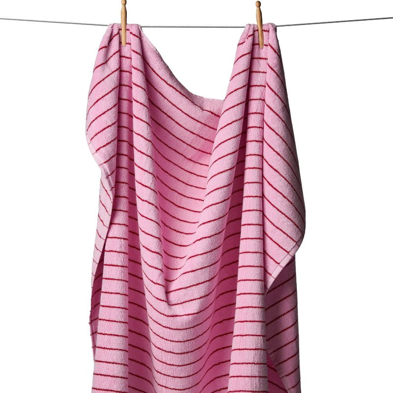 Badelagen - Naram - 100x150 cm - Baby pink & Ski Patrol - Nordic Home Living