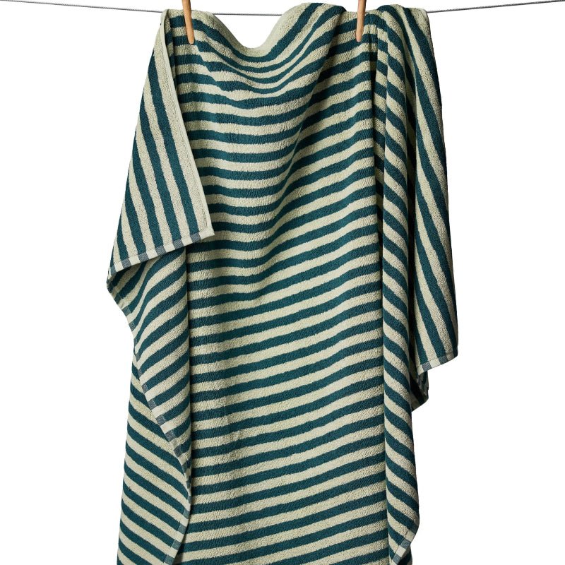 Badelagen - Naram - 100x150cm - Sea foam & deep teal - Nordic Home Living