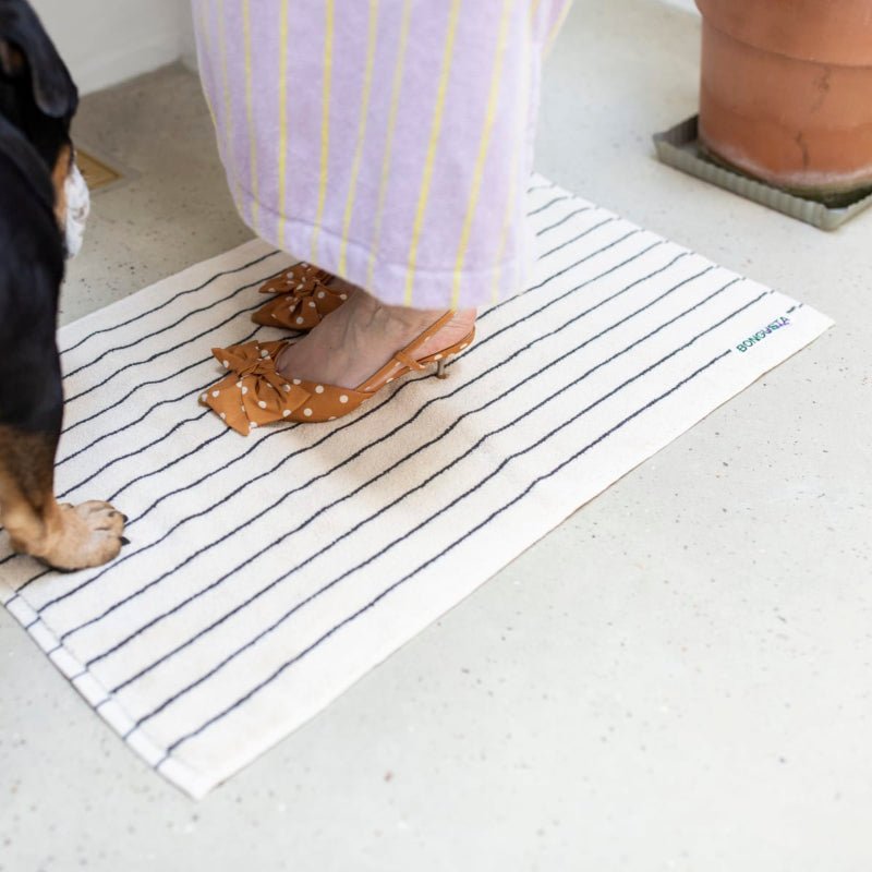 Bademåtte - Naram - Cream & ink - Nordic Home Living