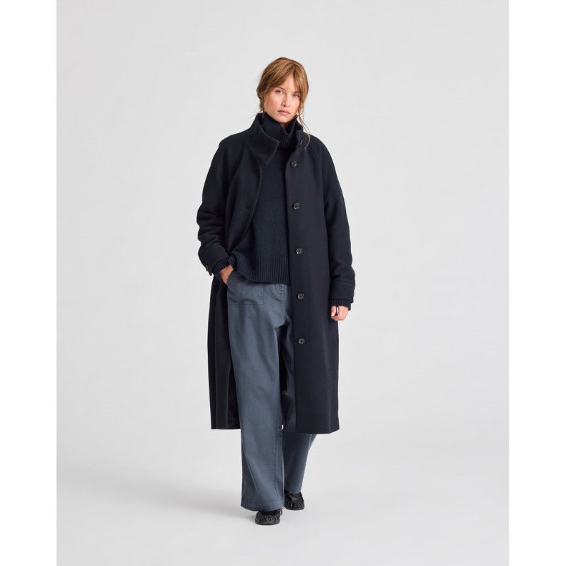 Benedikte Coat - midnight blue - Nordic Home Living