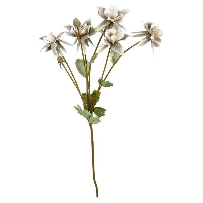 Blomst - Akeleje stilk 70cm - Dusty green/Rose - Nordic Home Living