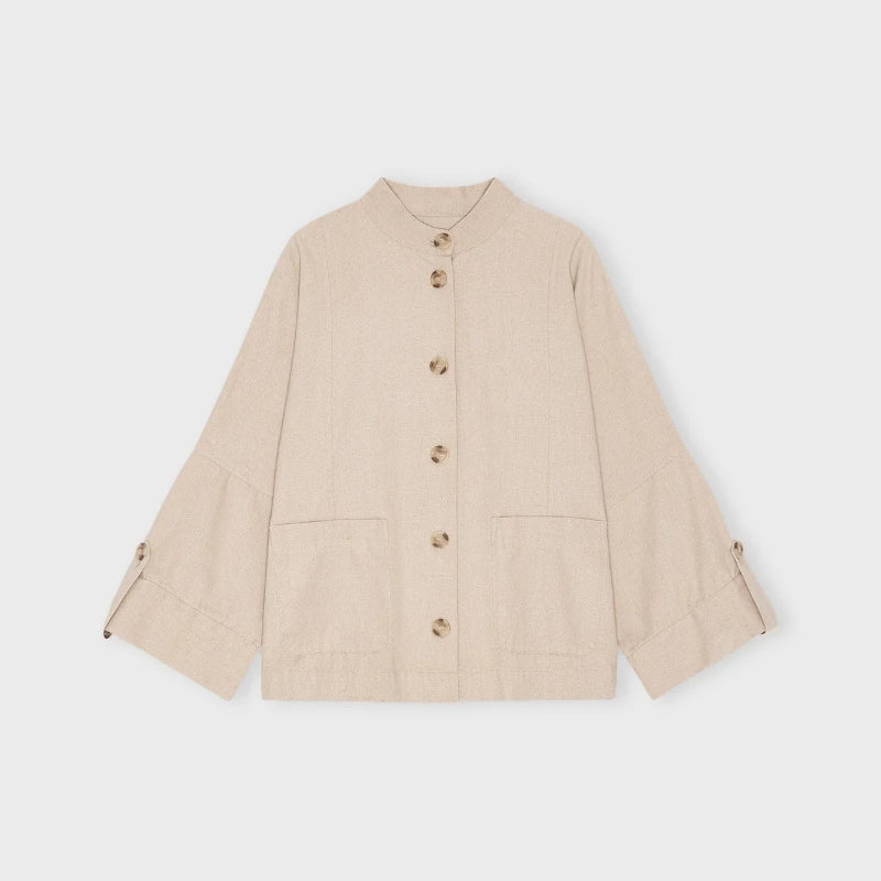 Skjortejakke - Bloom - Beige