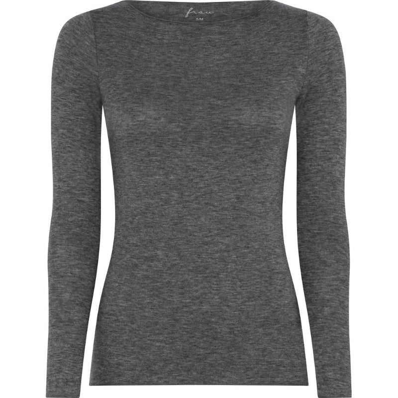 Bluse - Lima - Cashmere - Dark Grey mel. - Nordic Home Living