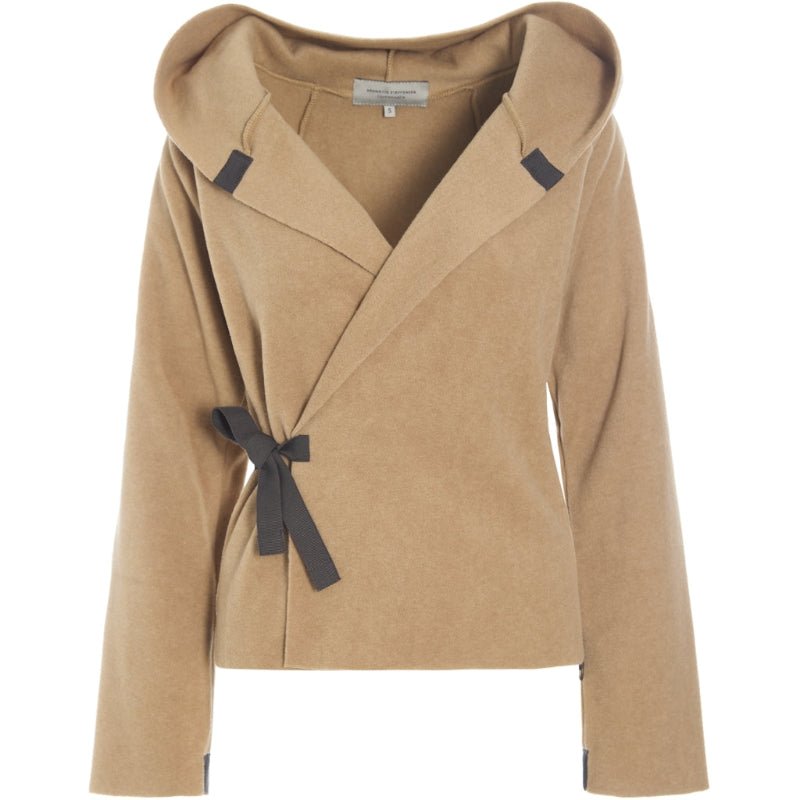 Bluse - Wrap - Camel - Nordic Home Living