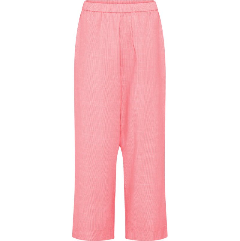 Bukser - Melbourne ankel - Hot coral stripe - Nordic Home Living