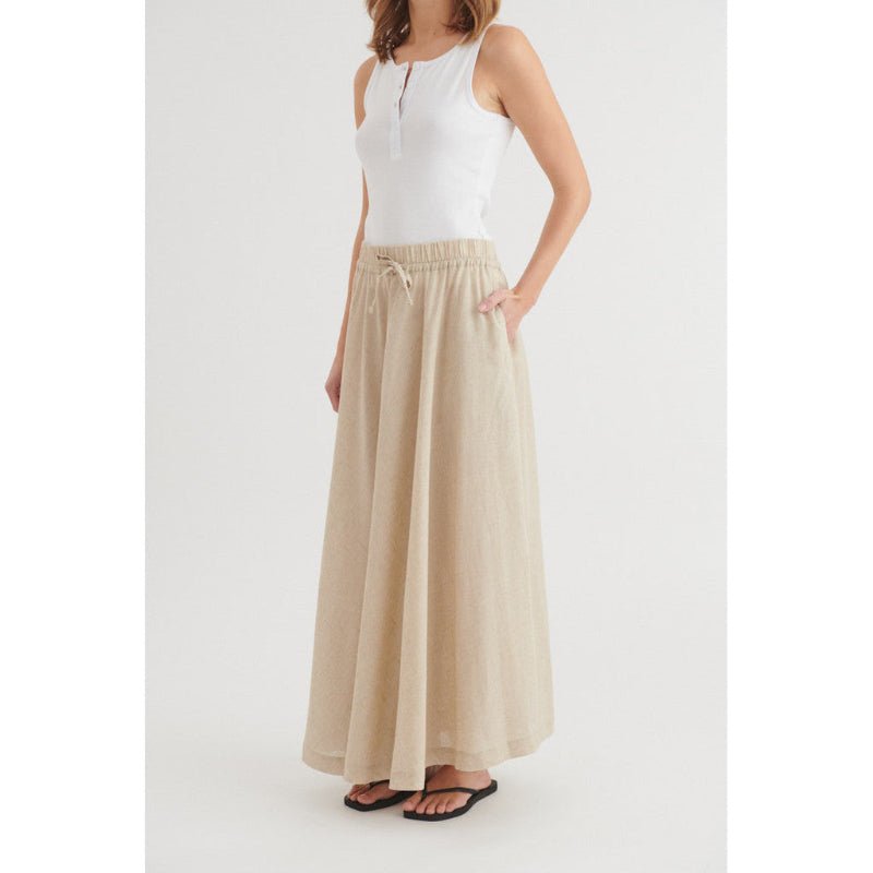 Carina skirt - natural melange - Nordic Home Living
