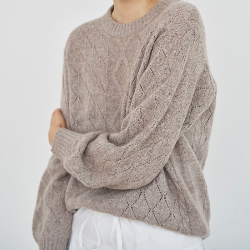 Christine Cabel - Cashmere - Dark sand - Nordic Home Living