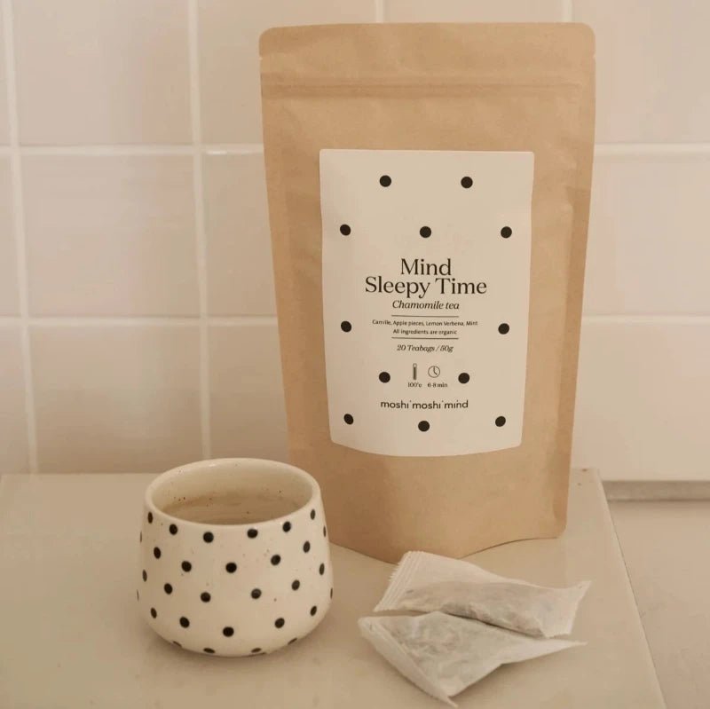Cup - Ecru/black - Dots | moshi moshi mind - Nordic Home Living