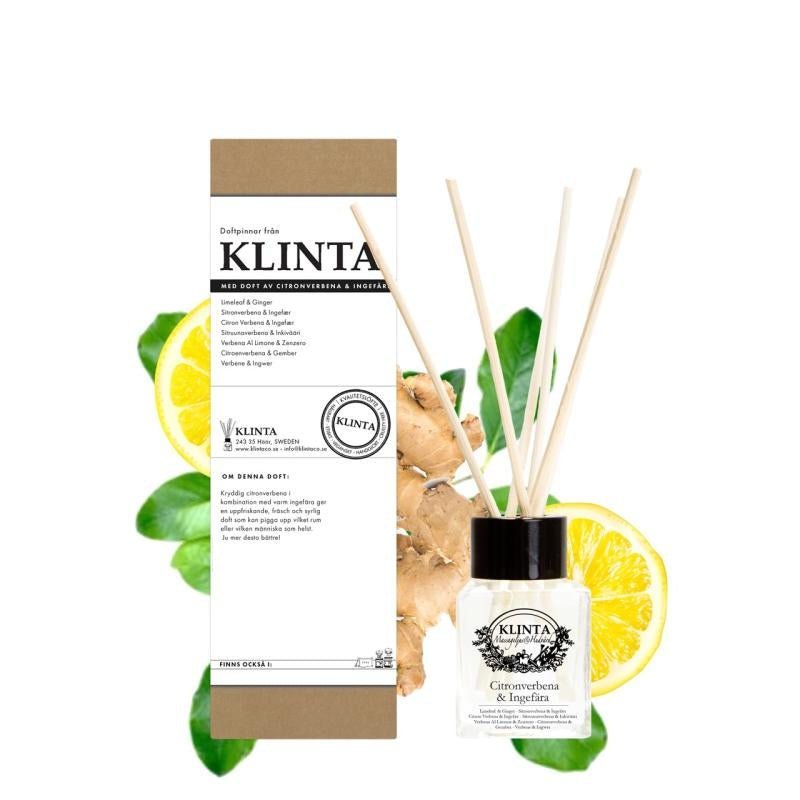 Duftpinde - Citronverbena & ingefær - 120ml. | Klinta - Nordic Home Living