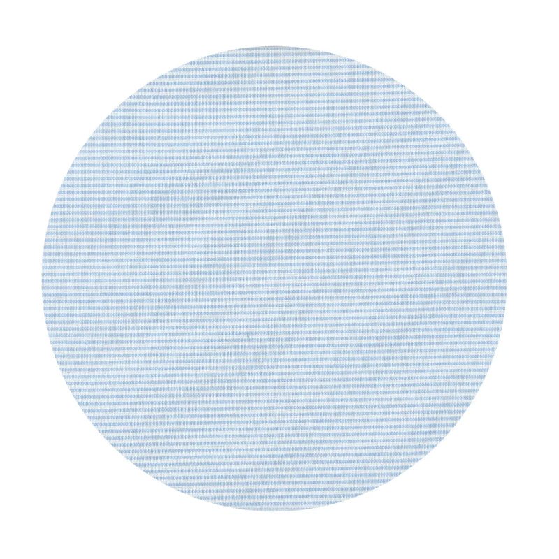 Dug D150cm bomuld - Light Blue/white - Nordic Home Living