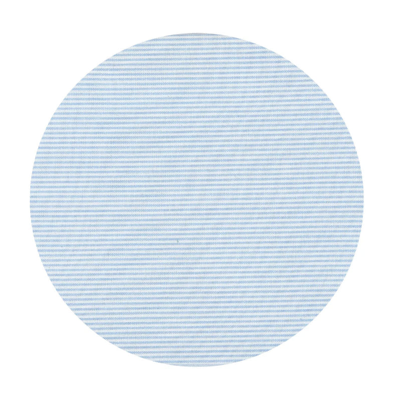 Dug D150cm bomuld - Light Blue/white