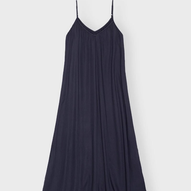 Eden dress - silky - dark navy - Nordic Home Living