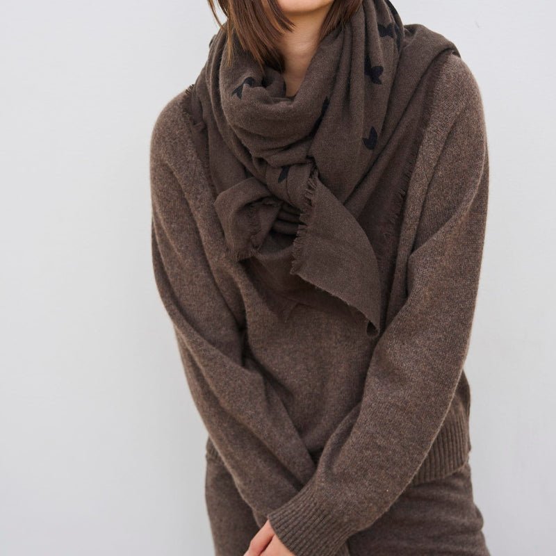 Eline Sweater - Dark Brown - Nordic Home Living