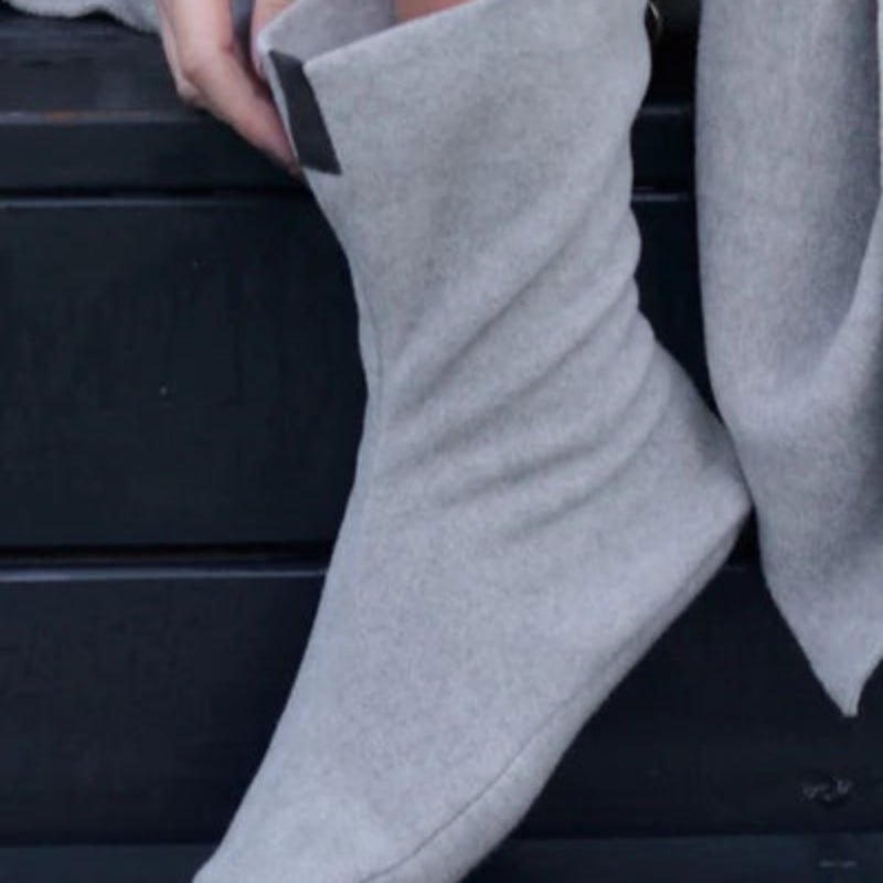 Fleece sokker - sand - Nordic Home Living