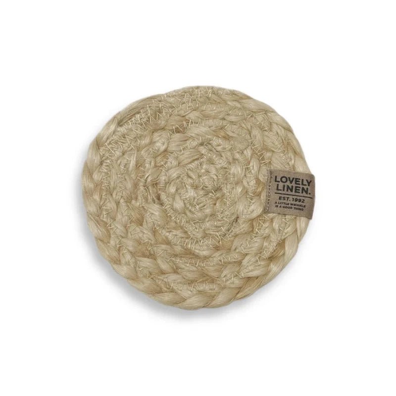 Glasbrikker - Ø10 cm - 4 - pak - Natur | Lovely Linen - Nordic Home Living