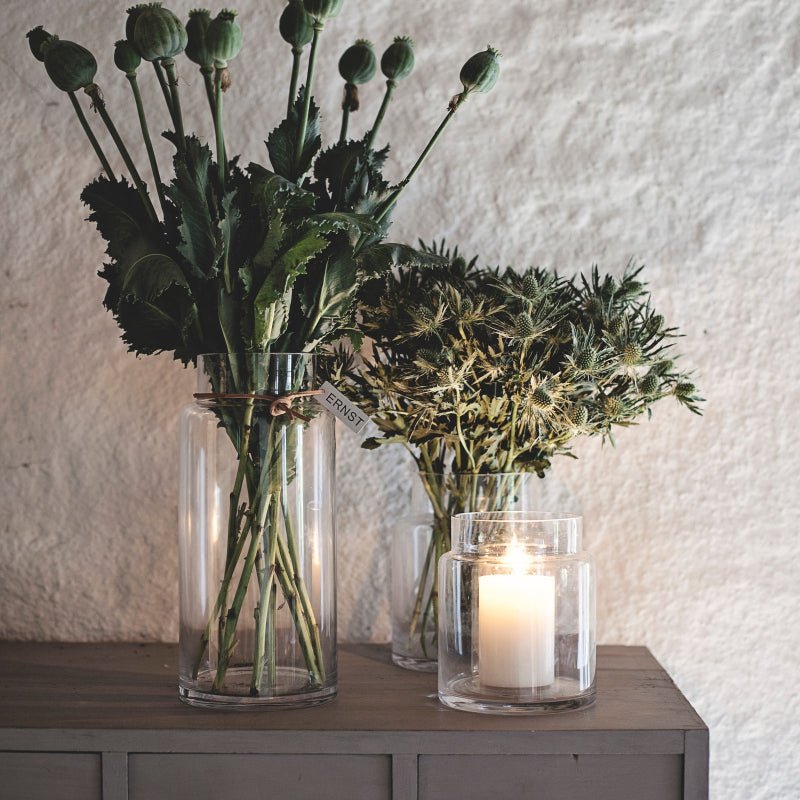 Glasvase - H 22,5 D 15 - Nordic Home Living
