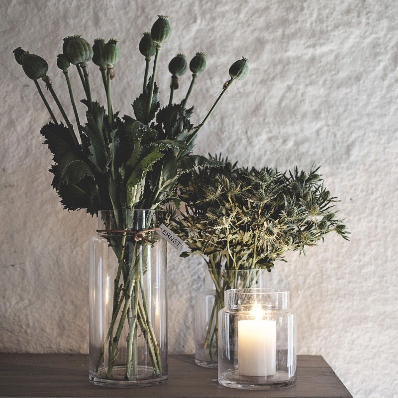 Glasvase - H 22cm Ø12,5cm | ERNST - Nordic Home Living