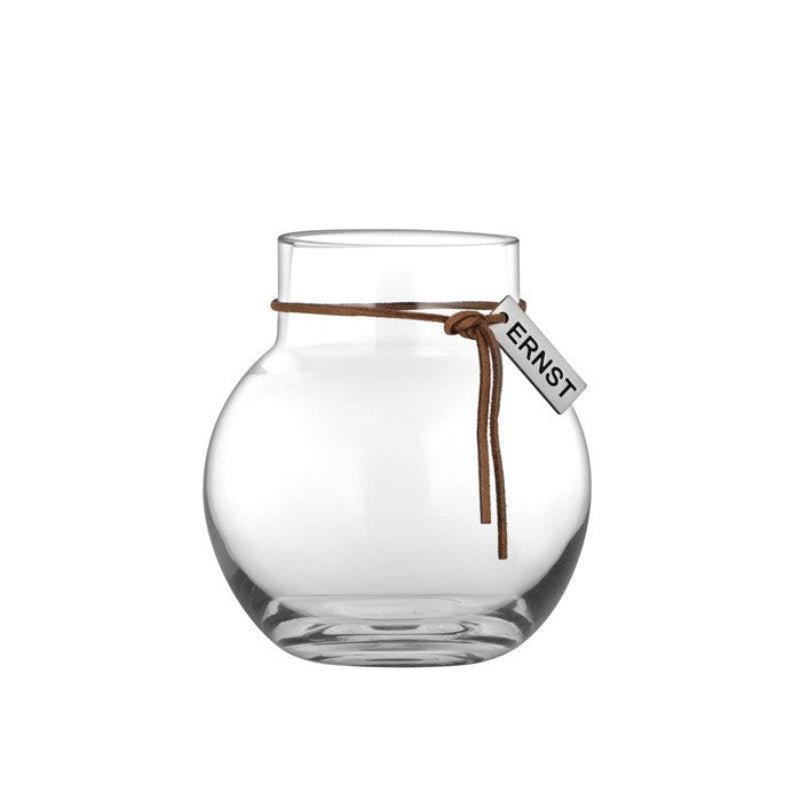 Glasvase Mini - Rund - H 10cm Ø 9cm - Nordic Home Living