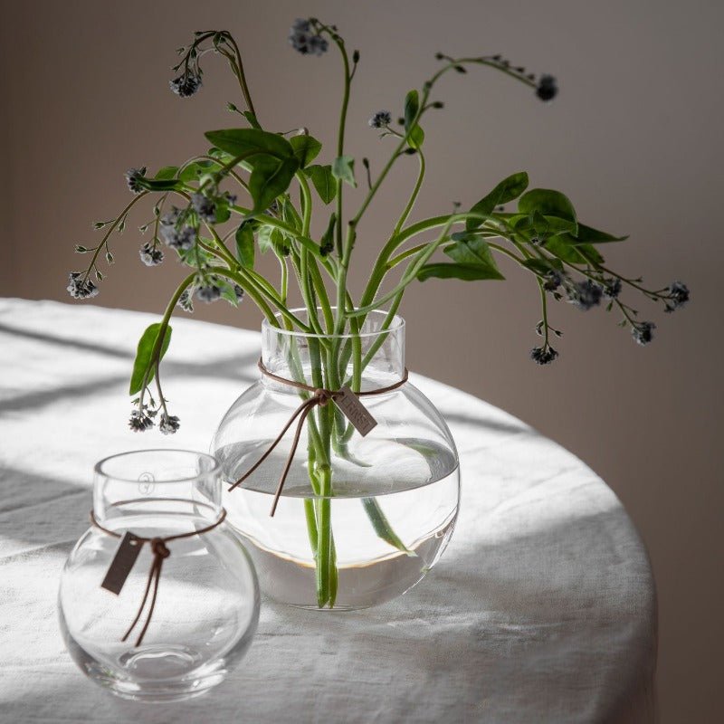 Glasvase - Rund - H 38cm Ø 38cm | ERNST - Nordic Home Living