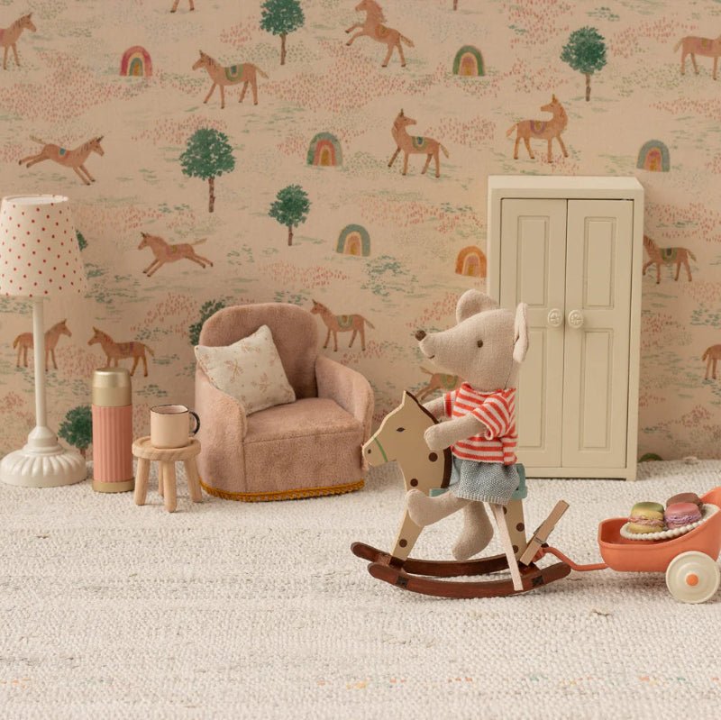 gyngehest Mus - Plettet - Nordic Home Living