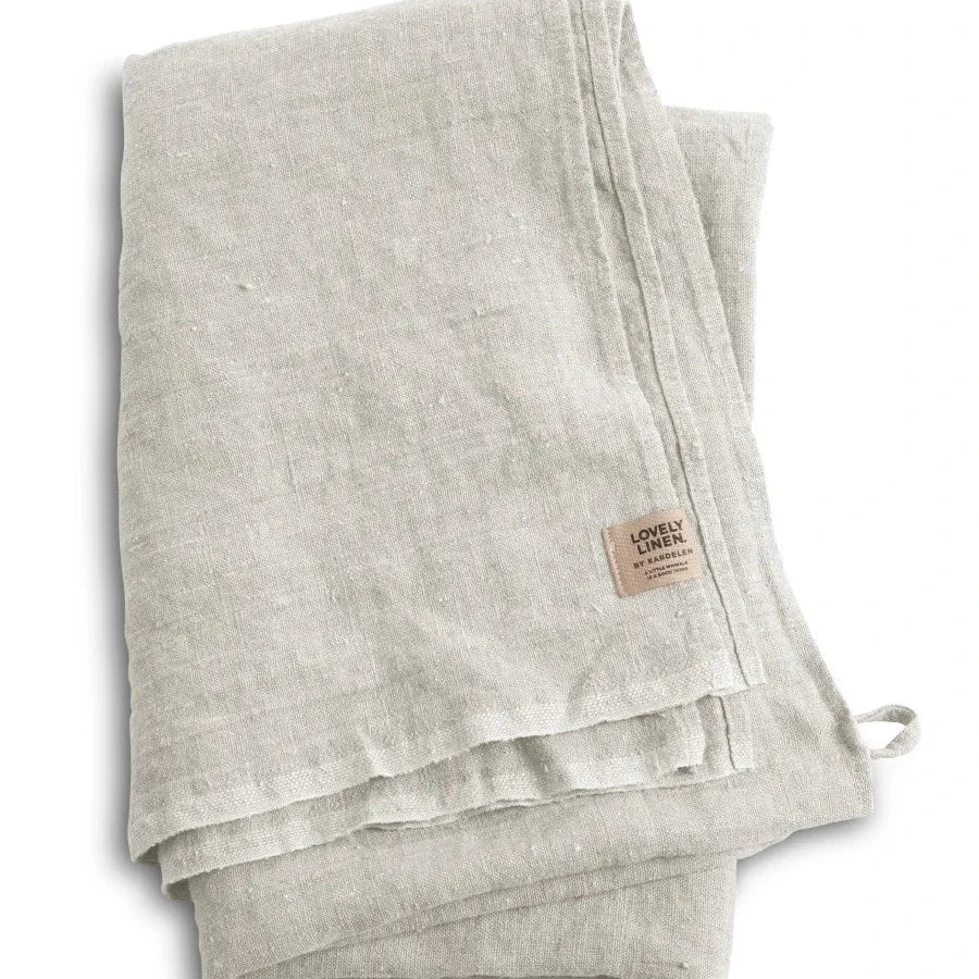 Hamam - Håndklæde - Hør - Light Grey | Lovely Linen - Nordic Home Living