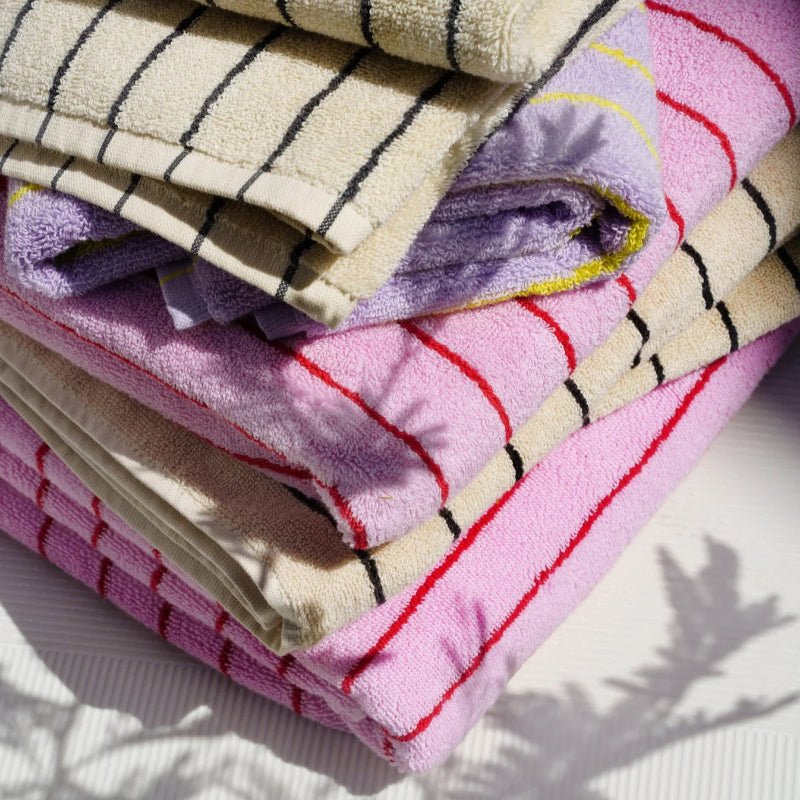 Håndklæde - Naram - Baby pink & Ski patrol - Nordic Home Living