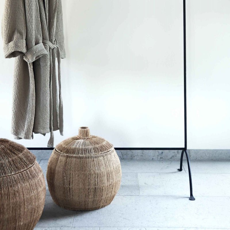Håndlavet jutekurv - lille - Nordic Home Living