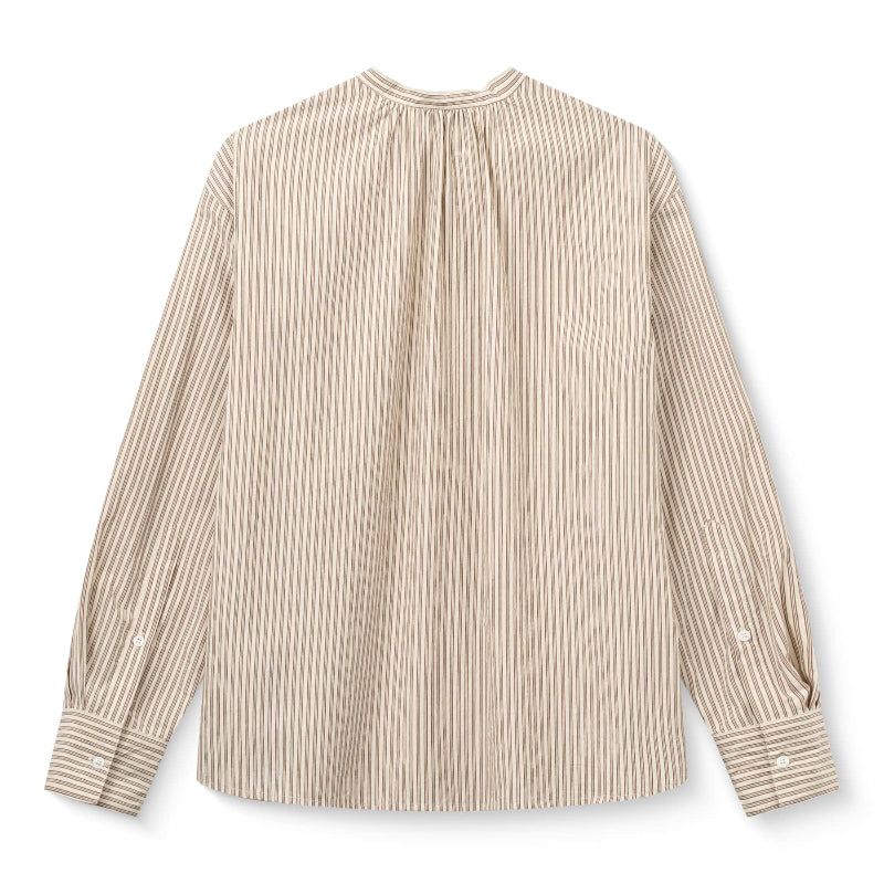 Skjorte - Isolde - Brown beach stripe