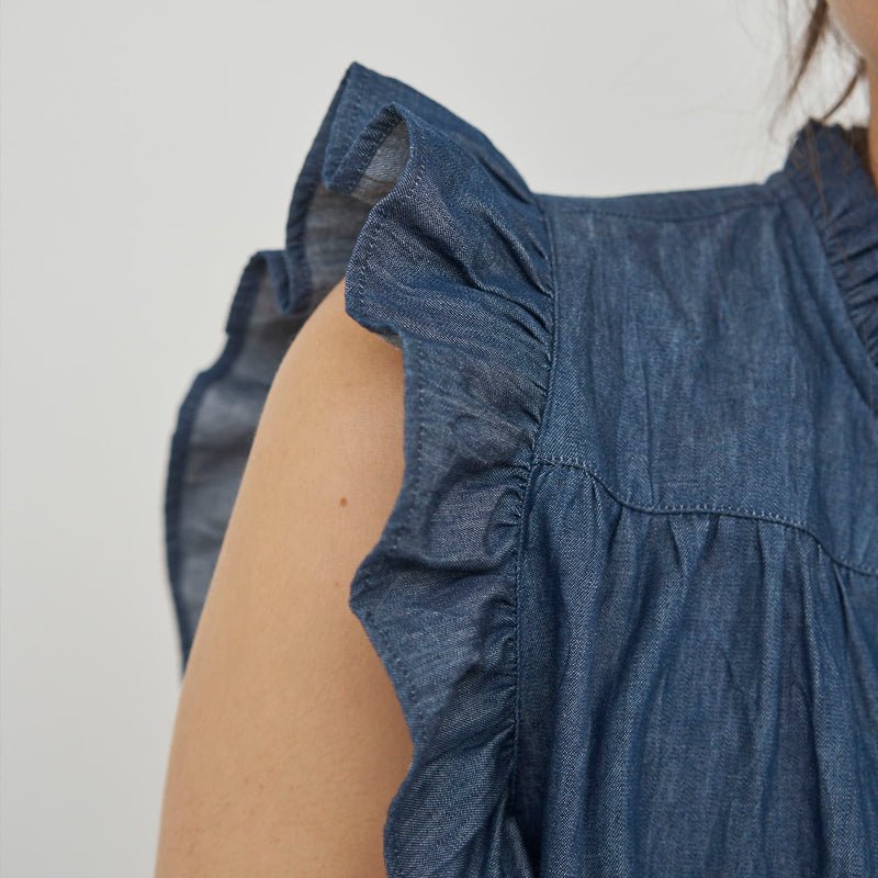 Joy top - Blue Denim - KOMMER SNART! - Nordic Home Living