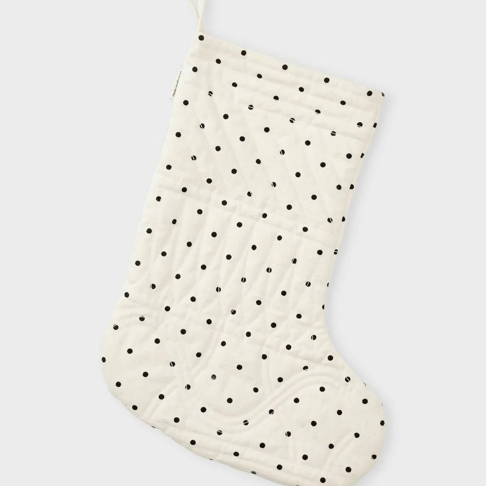 Julesok - ecru/black dot - Nordic Home Living