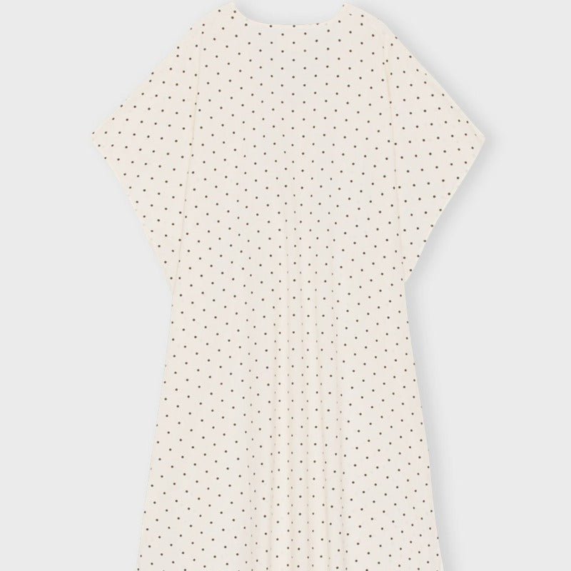 Kaftan - ocean kaftan - ecru/black dots | moshi moshi mind - Nordic Home Living