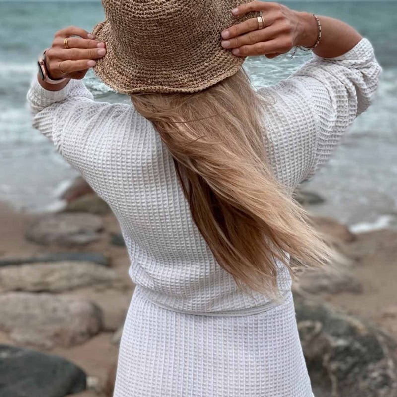Kimono - Kathrine - White - Nordic Home Living