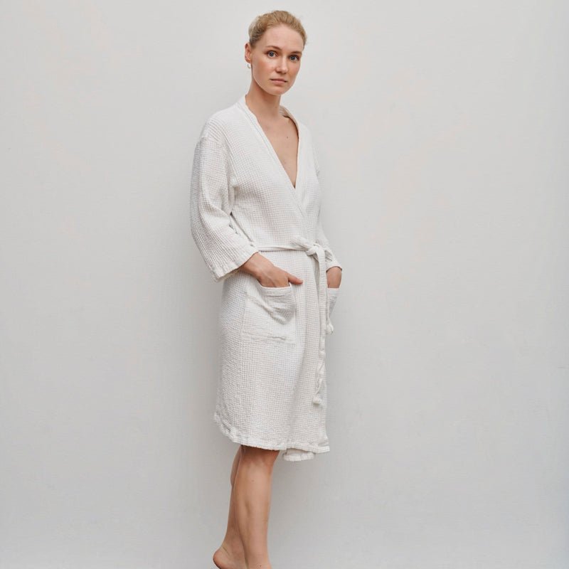 Kimono - Kathrine - White - Nordic Home Living