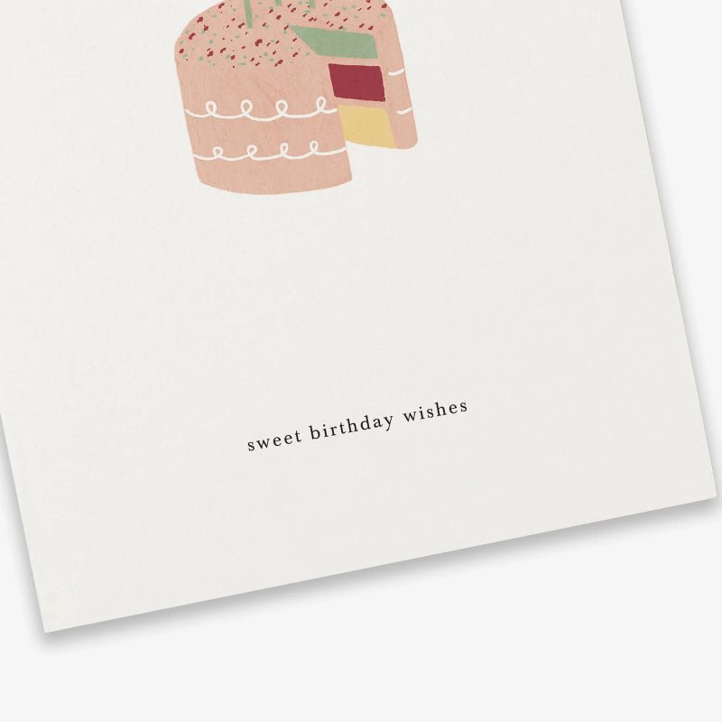 Kort - Layer cake - Sweet birthday wishes - Nordic Home Living