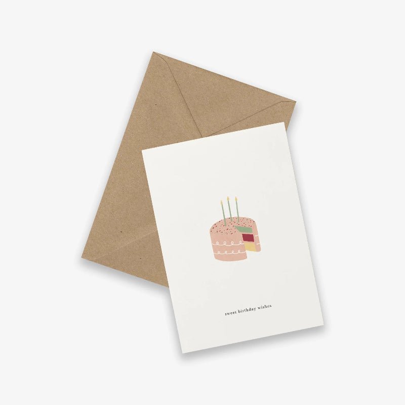 Kort - Layer cake - Sweet birthday wishes - Nordic Home Living