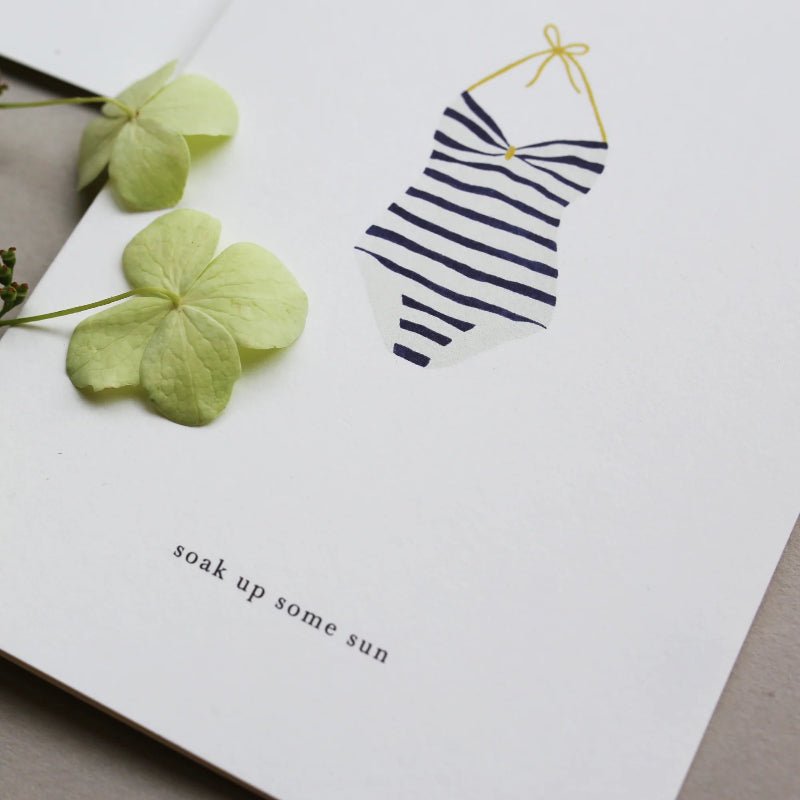 Kort - .Swimsuit - soak up some sun - Nordic Home Living