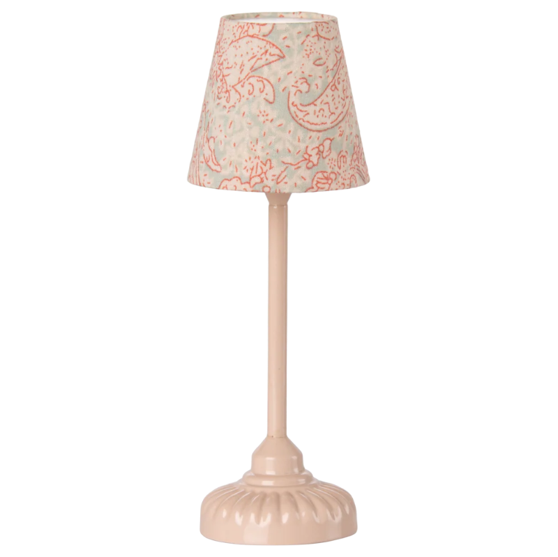vintage Gulvlampe - mus - rosa
