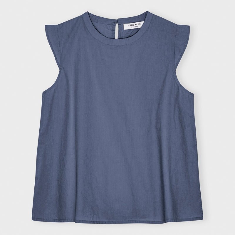 Laura Leaf top - Dusty Blue - KOMMER SNART! - Nordic Home Living