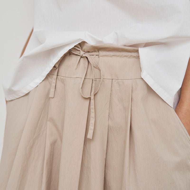 Laura Pleated Skirt - Sand - Nordic Home Living