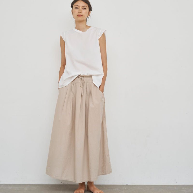 Laura Pleated Skirt - Sand - Nordic Home Living