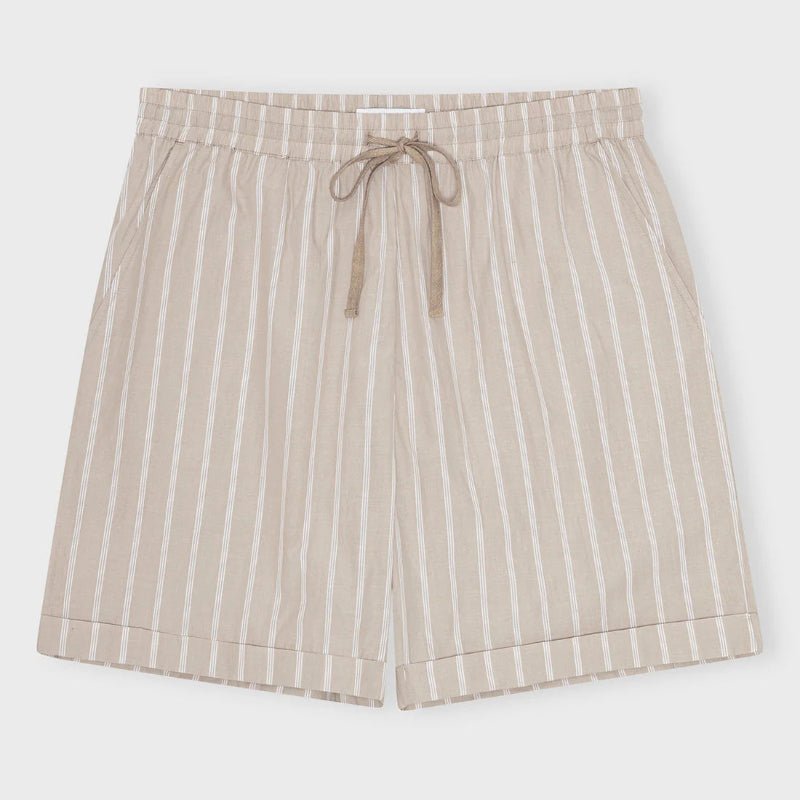 Laura - Shorts - Sand/ pure white - Nordic Home Living