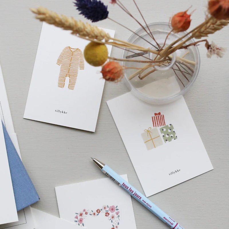 Lille Kort - Gavestak - tillykke - Nordic Home Living