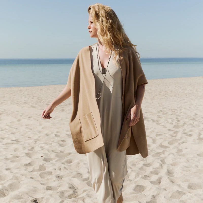 Long Vest - Camel - Nordic Home Living